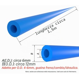 CYCEARTH 1,5 M/Lot Bike Telaio Interno Alloggiamento Ammortizzatore 6mm Schiuma Manicotto Tubo Della Bicicletta Cavo Shift/Freno/Tubo idraulico