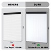 Thboxes Graph Paper 17" X 11.6", 2 Pack 4x4（4 Squares