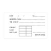 Silvine 63 x 106mm Duplicate Cash Receipt Book - Gummed
