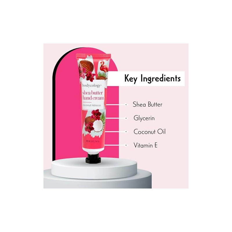 Bodycology shea butter hand cream Crema para Manos Coconut Hibiscus