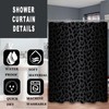 ZTTXL Shower Curtain (72" x 78"), Black Leopard Cheetah Print
