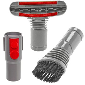 SPARES2GO Mini Dusting Brush Stair Tool Set for Dyson V10 SV12 Cyclone Animal Absolute Cordless Vacuum