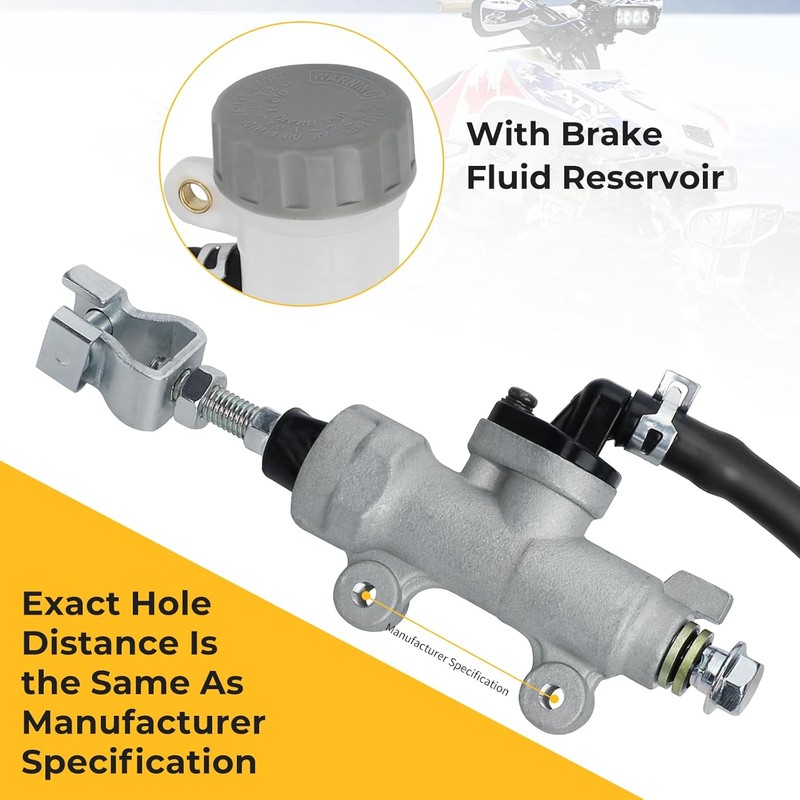 M MATI 43510-HP1-305 Rear Foot Brake Master Cylinder for Honda