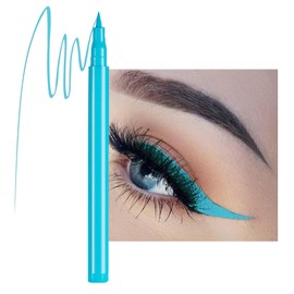 Eyeliner Pencil Coloured Eyeline Pen, Liquid Eyeliner Pen Matte Quick Dry Long Lasting Waterproof Eyeliner Pen Smudge-Proof Highly Pigmented Colourful Eye Liner for Eye-Makeup (05#)