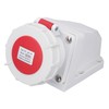 Industrial Connector Socket 16A 5 Pin 3P+N+E Surface Mount IP67