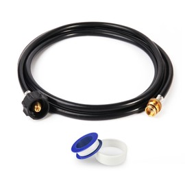 GASPOWOR Propane Hose,5FT Propane Adapter Hose,Propane Tank Adapter 1lb to 20lb,Propane Converter Hose fit for Weber Q/Blackstone Grill/Buddy Heaters/Griddle/Coleman Stove