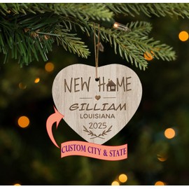 New Home Ornament Gilliam LA Ornaments Gifts Idea Housewarming Keepsake Christmas Ornament Tree 2025