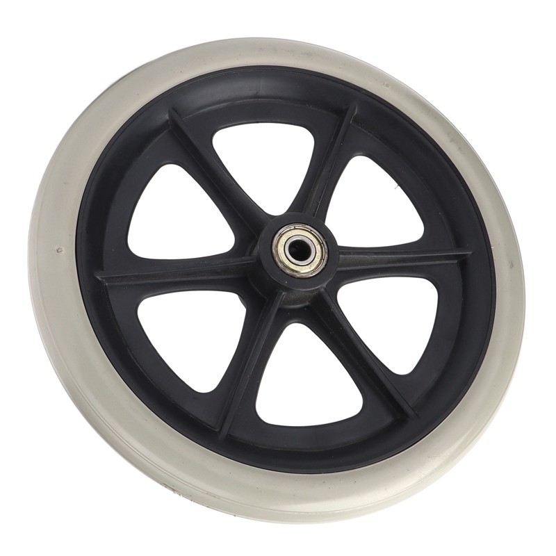 Wheelchair Wheel 8in PU Walker Caster Replacement Skidproof with Ball