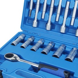 TradeINArt 18PCS Steering Hub Suspension Shock Absorber Strut Nut Removal Tool Socket Set