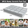 Hamiledyi 8PCS Rabbit Scratching Pads Bunny Lava Grinding Claw Pads
