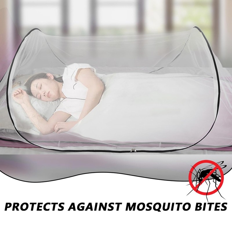 Pop up Mosquito Nets, Foldable Mosquito Net, Portable Single Person