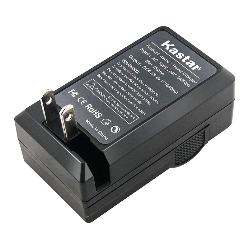 Kastar 2-Pack Battery and AC Charger with Car Adapter Compatible