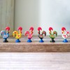 2 Inch Good Luck Portuguese Rooster Barcelos Metallic Figurine for