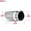 YITAMOTOR 5" Inlet Exhaust Tip, 5 Inch Inlet 6in Outlet