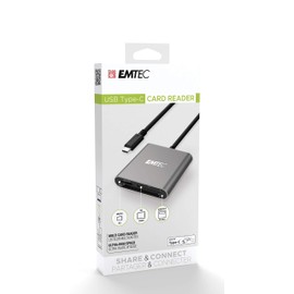 EMTEC ECCAREADT610C Type-C 3-in-1 Card Reader
