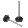 sourcing map 2pcs Knurled Clamping Knobs M6 x 60mm Metric