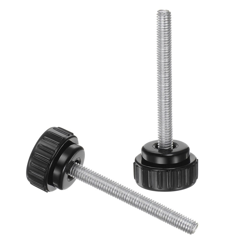 sourcing map 2pcs Knurled Clamping Knobs M6 x 60mm Metric
