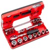 CRAFTSMAN V-SERIES Socket Set, Shallow MM, 3/8 Inch Drive, 18