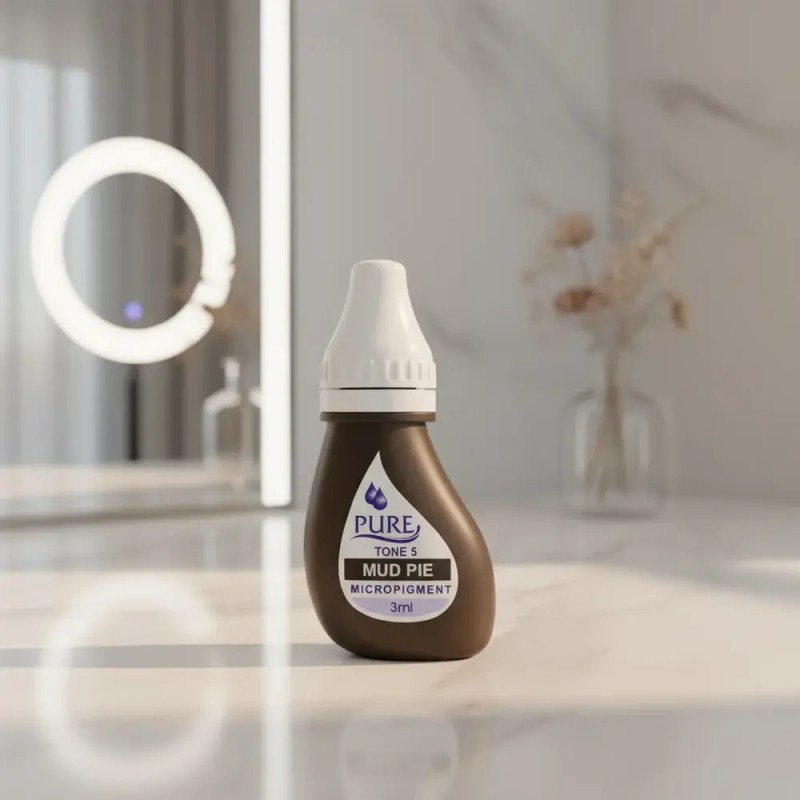 Pigmento Microblading Cejas Marrón Oscuro Mud Pie 3ml Biotouch