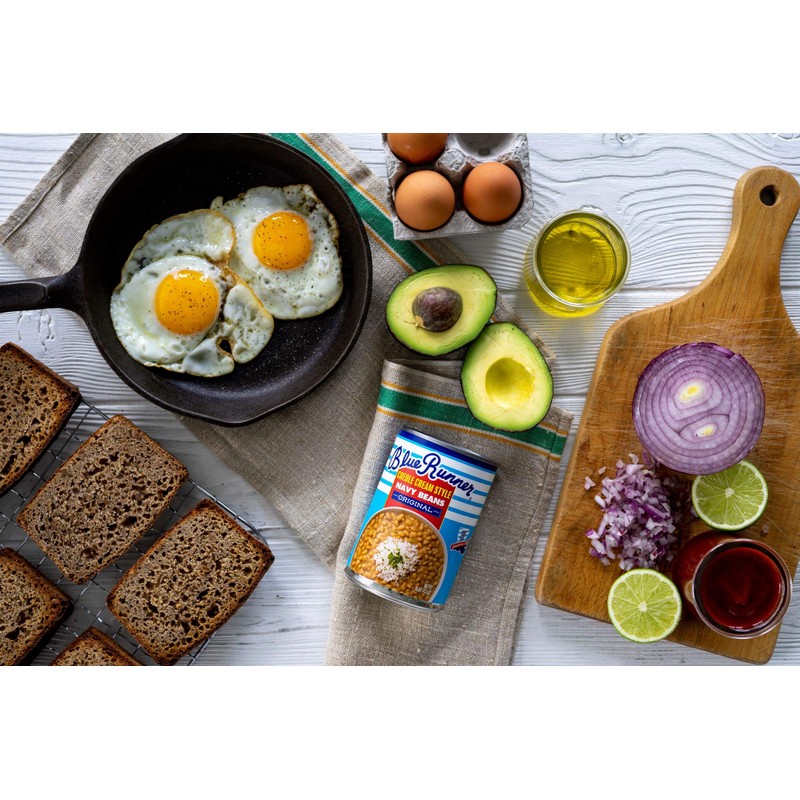 Blue Runner Creole Cream Style Navy Beans 16 Ounce (Pack