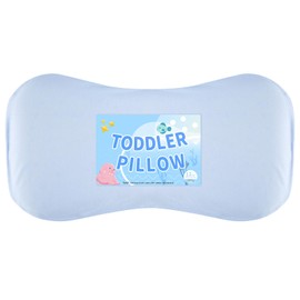 Little Bo Baby Toddler Pillow, Cotton Toddler Pillow BASF Memory Foam Core Pillow - Ventilated & Height Adjustable - 1 Pack Toddler Size - with Cotton Pillowcase