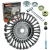 NeJesZoe 8 Inch Steel Wire Weed Wheel Brush Cutter Trimmer