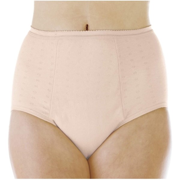 1-Pack Women's Maximum Absorbency Reusable Bladder Control Panties Beige Small (Fits Hip: 35-37")