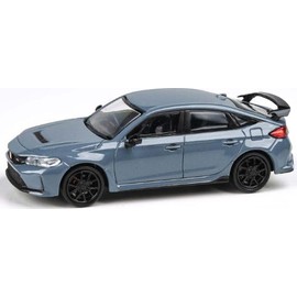 PAR 65584 1:64 Honda Civic Type R 2023 (RHD) Diecast Model Replica in Sonic Grey Pearl