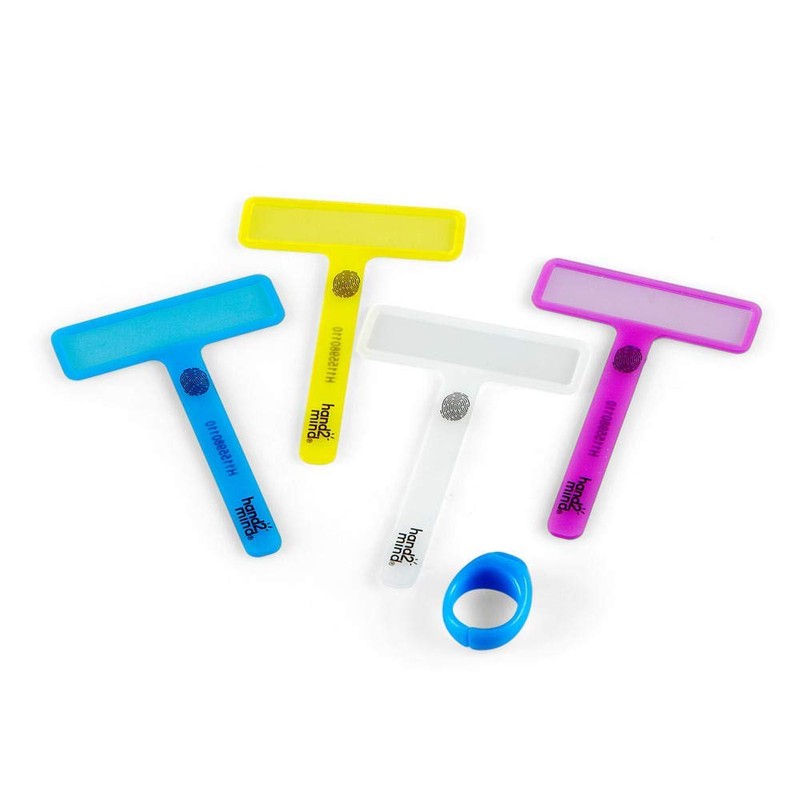 hand2mind FingerFocus Highlighter, Guided Reading Strips, Reading Pointers for Kids,