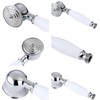 Retro Copper Handheld Shower Head Hand Shower Head Silver