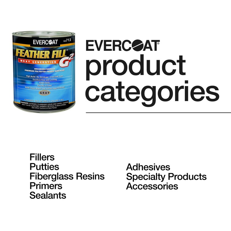 Evercoat Feather Fill G2 Premium Polyester Primer Surfacer for Fiberglass,