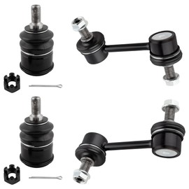 BOXI (Set of 4) Front Sway Bar End Link + Front Lower Ball Joints Fit for Honda Accord 2008-2012 Accord Crosstour 2010-2011 Crosstour 2012-2015 for Acura TSX 2009-2014 | Replace K90456 K90457 K500081