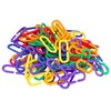 SunGrow Rainbow C-Clips Plastic Chain Links, Bird Swing & Climbing