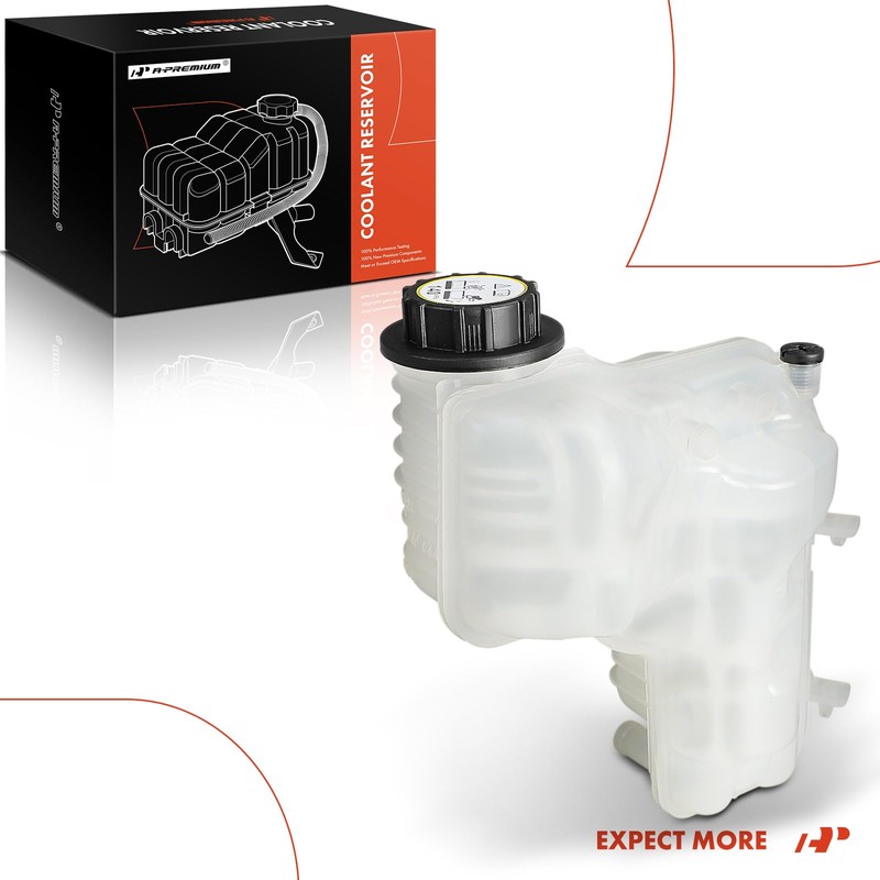 A-Premium Engine Coolant Overflow Recovery Reservoir Tank [with Cap &