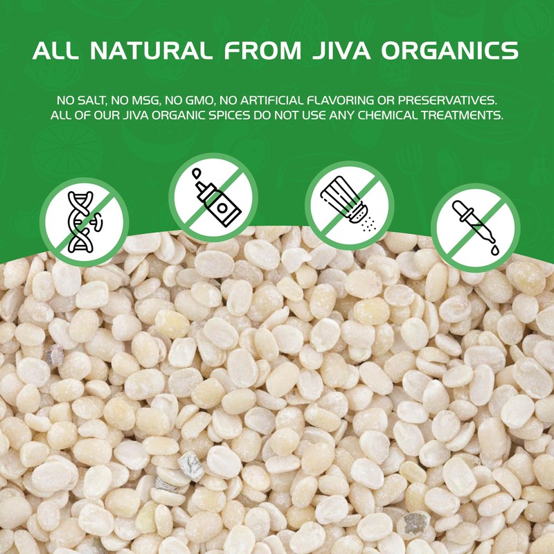Jiva USDA Organics Urad Dal (Split Matpe Beans) 2 Pound