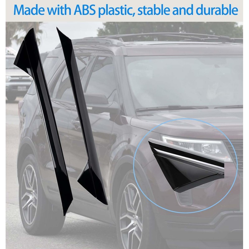 11-19 Explorer Windshield Outer Trim Pillar Front Molding Right+Left Replacement