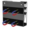 Magnetic Magazine Holder,File Organizer, Magnetic File Holders,4 Tier Magnetic Paper
