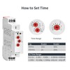 GEYA 16A Multifunction Time Relay 1 Output Contacts 10 Function