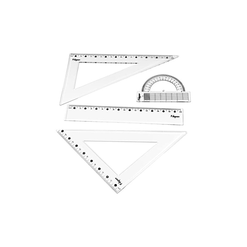 Filipov - Geometry Set 4-Piece Drawing Set Triangle 60°/200, Triangle