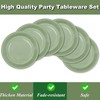 ZJJZOAA 75 Pcs Sage Green Party Supplies,7 Inch Party Dessert