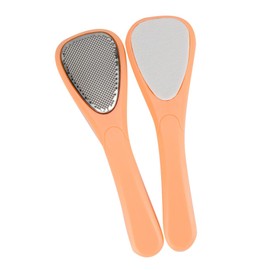 Healeved 2pcs Foot File Set for Cracked Heel Repair Foot Scrub Stainless Steel Pedicure Tool for Callus Removal for Women Ladies