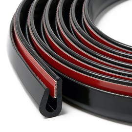 Aroilder Self-Adhesive Car Door Edge Guards - U Channel Rubber Edge Trim for Metal Edge Protection, Fits Most Car Doors, Hatches, Lockers & Panels, 20Ft