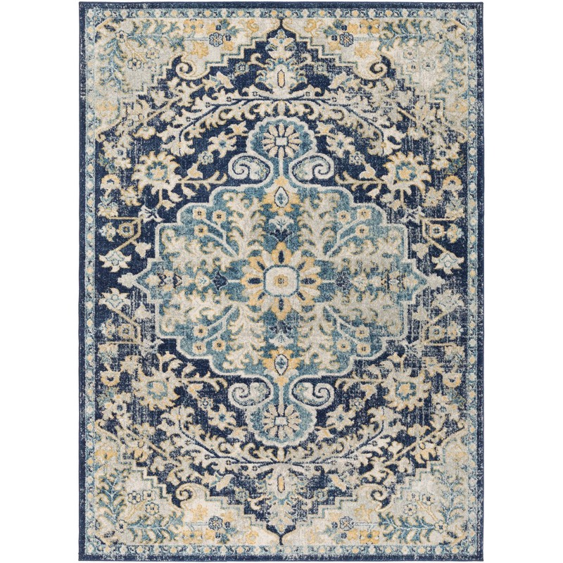 Artistic Weavers Odelia Area Rug, 6'7" x 9', Navy/Sky Blue