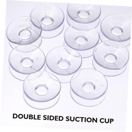 Luxshiny 10pcs Dining Table Suction Cup Suction Cups for Glass Desk Suction Cups Powerful Sucker Hook Bathing Tether Suction Cup Clear Clothes Hangers Dual Side Suction Cups Heavy Pallet