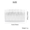 Lawie 20 Pack Clear Small Plastic Hair Side Comb With