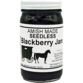 Amish Jam Seedless Blackberry - 8 Oz Set of Three Jars