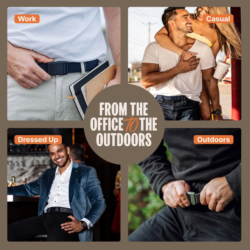 Groove Life Groove Belt Ultra Black/Black - Men's Stretch Nylon