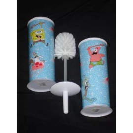 J Franco Spongebob Toilet Brush -also features Sandy, Squidward & Patrick