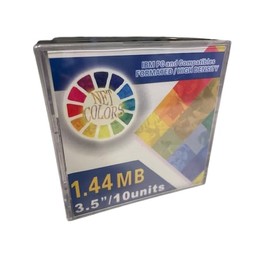 New 10 Pack of Color Floppy Diskettes 3.5" 1.44MB 2HD Formatted IBM