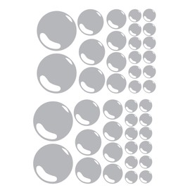 60 Second Makeover Limited Set of 42 Bubbles Bathroom Tile Wall Stickers Decal Graphic Ensuite Shower Room